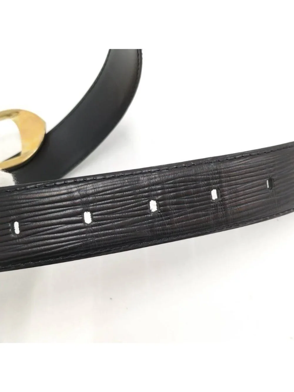 Louis Vuitton Ceinture Classic Belt Epi Leather Black